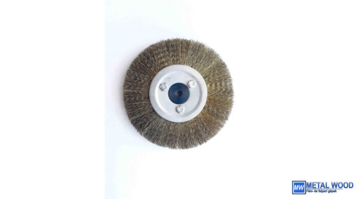 Körkefe 115mm rézh.fur 6mm Ke Réz huzalú furatos körkefe Happy Work (Akciós) 12230460 - Image 1