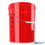 ChemicalWorkz Mosóvödör Átlátszó Piros 19L Ultra Clear Buckets