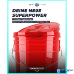 ChemicalWorkz Mosóvödör Átlátszó Piros 19L Ultra Clear Buckets - Image 5