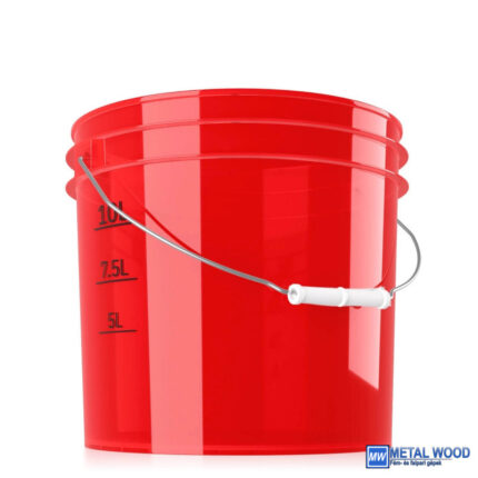 ChemicalWorkz Mosóvödör Átlátszó Piros 13L Ultra Clear Buckets