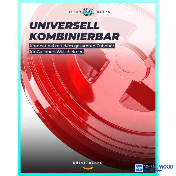 ChemicalWorkz Mosóvödör Átlátszó Piros 13L Ultra Clear Buckets - Image 4