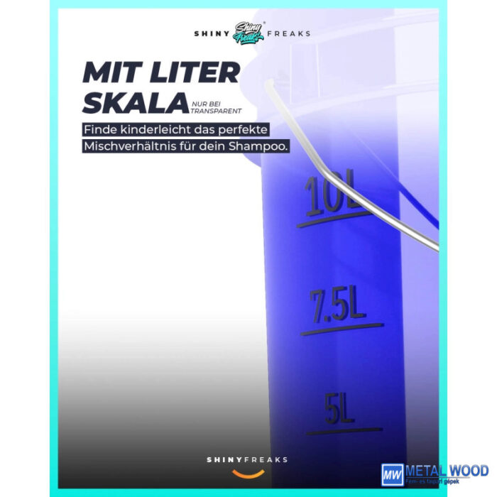 ChemicalWorkz Mosóvödör Átlátszó Kék Ultra 13L  Clear Buckets - Image 3