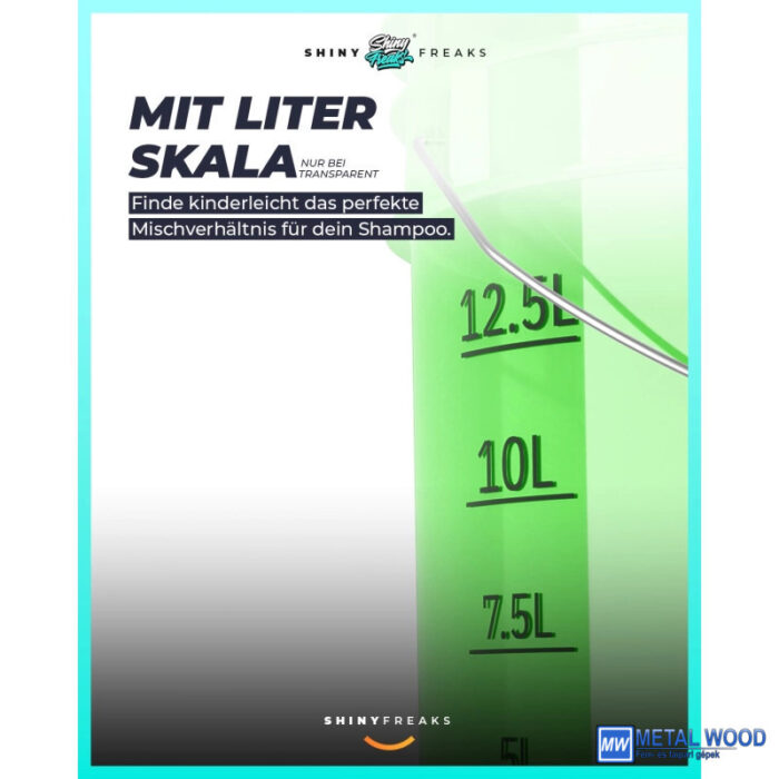 Chemicalworkz Mosóvödör Zöld Átlátszó 19L Performance Buckets - Image 3