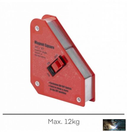 WKR Mágneses derékszög 12kg 45/90fok Ki-be kapcsolható STREND