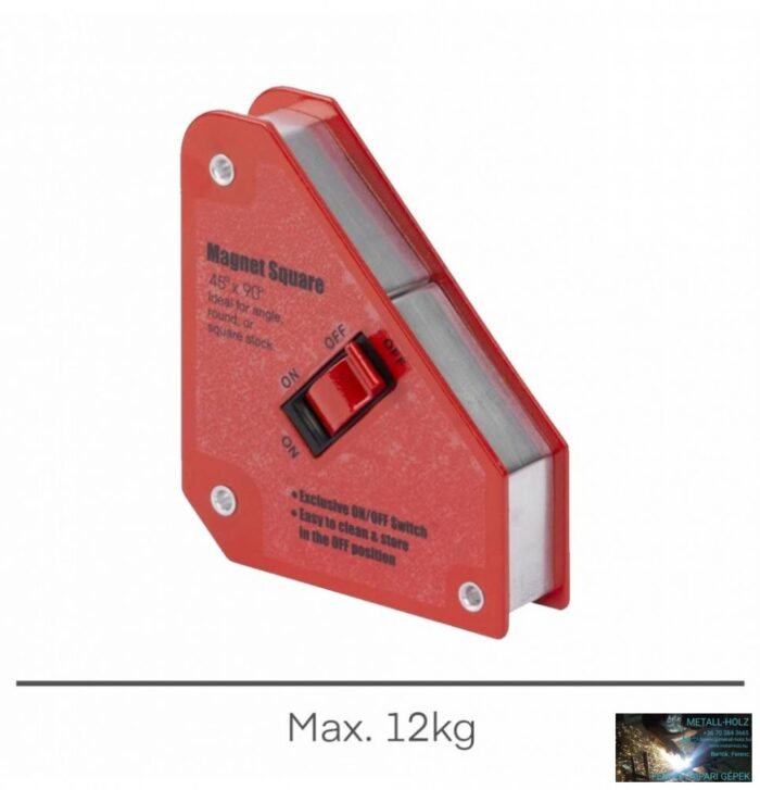 222883 WKR Mágneses derékszög 12kg 45/90fok Ki-be kapcsolható STREND - Image 1