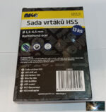 HSS fúrókészlet, 13darabos 1,5mm-6,5mm ig fém tároló dobozban - Image 3