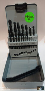 HSS fúrókészlet, 19darabos 1,0mm-10mm ig fém tároló dobozban - Image 2