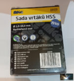 HSS fúrókészlet, 19darabos 1,0mm-10mm ig fém tároló dobozban - Image 3