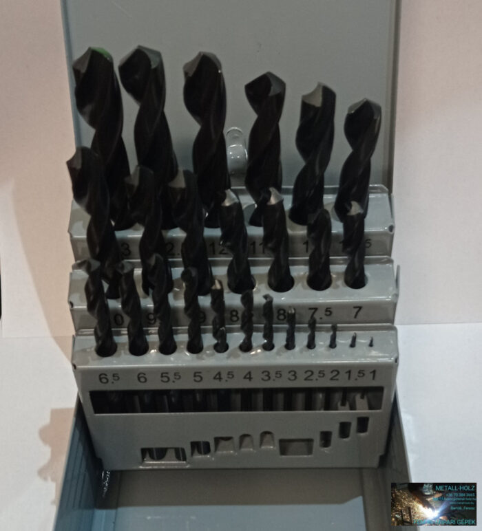 26025 HSS fúrókészlet, 25darabos 1,0mm-13mm ig fém tároló dobozban - Image 1