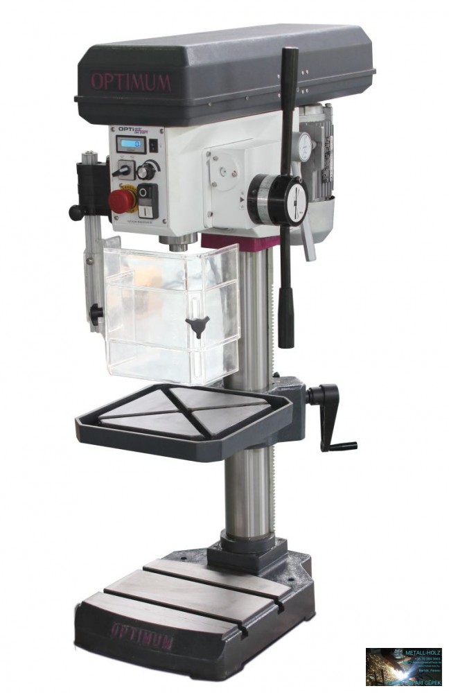3020244 Fúrógép OPTIMUM B24 FT automatikus előtolással (átm.20mm, 850W/400V) - Image 1