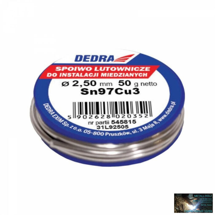 Forrasztóanyag 2,5mm 50g 97%SN SN97Cu3 - Image 1