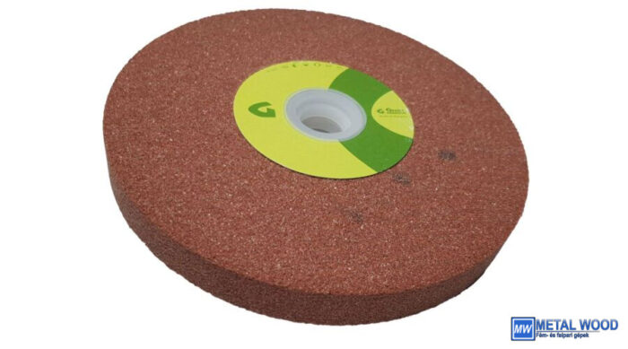 32010136 100x20x20 6A60M8V38 Grá 4510 Granit 6A piros sima köszörűkorong D<=200mm Granit 32010136 - Image 1