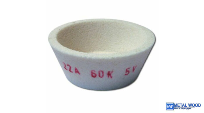 150x50x32 6A60K9V31 Carb 4515 Kúpos fazék alakú köszörűszerszám Carborundum Electrite 32070078 - Image 1