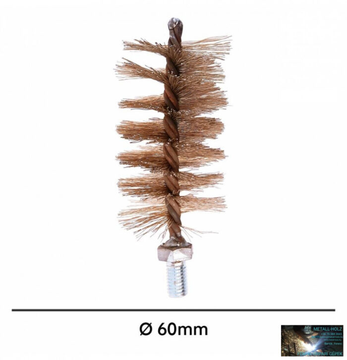 WKR-Kazánkefe sárga acél, nyél nélkül, 60mm - Image 1