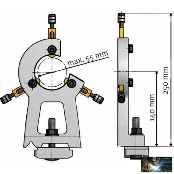 Állóbáb Ø max. 55 mm; OPTIturn TU 2807 esztergához - Image 1
