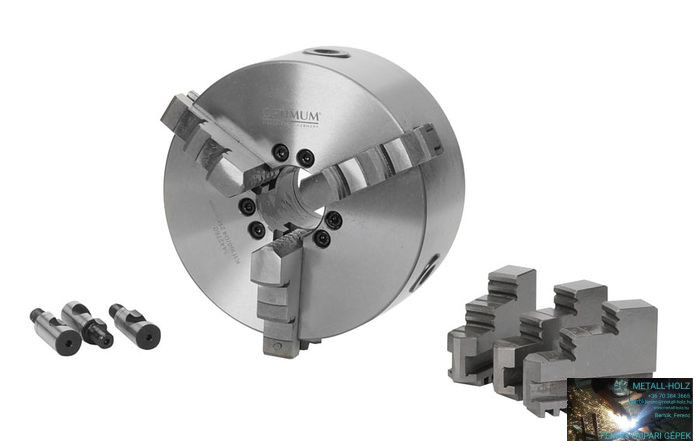 3442764 Optimum Esztergatokmány, központi befogású, hárompofás, ø 200 mm Camlock DIN ISO 702-2 NR.5 - Image 1