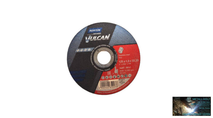 35010065 125x1 A60T-BF41InoxNortonVul Norton Vulkan inox vágókorong Norton 35010065 - Image 1