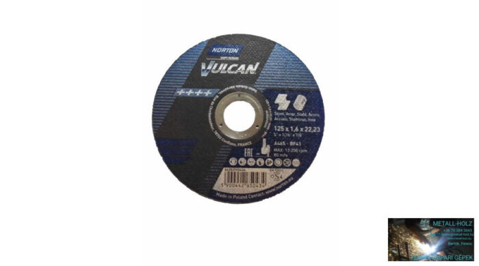 125x1,6 A46S-BF41 NortonVul Norton Vulkan 2in1 vágókorong Norton 35010133 - Image 1