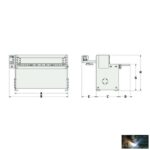 Motoros fémlemez olló  MTBS 1350-30 T NC vezérlésű hátrögzítővel, első és hátsó kilökéssel és kézi résbeállítással - Image 7