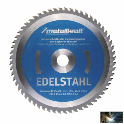 Metallkraft körfűrésztárcsa rozsdamentes acélhoz 230 x 1.8 x 25.4 mm