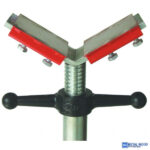 TAG TriStand összecsukható háromlábú csőtartó állvány - modell TFS301 + V alakú csőtartó fej (TVH300) - Image 3