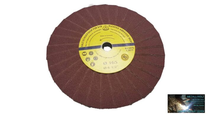 41050041 165x10x14 P 80 Vhajt FSR618 Kl Furatos lamelláskorong csak vászon (szaturn) Klingspor (Akciós) 41050041 - Image 1