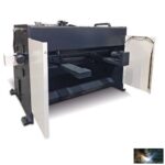 Hidraulikus lengővágásos lemezolló  HTBS BASIC S 2006 Fém tolózárral és motoros vágórés állítással felszerelt - Image 4