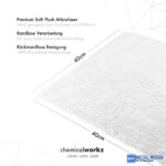 ChemicalWorkz Szegélymentes Prémium Törlőkendő 500GSM 40×40 Fehér - Image 2