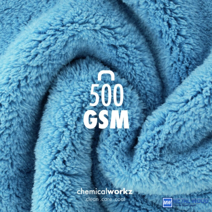 ChemicalWorkz Szegélymentes Prémium Törlőkendő 500GSM 40×40 Kék - Image 4