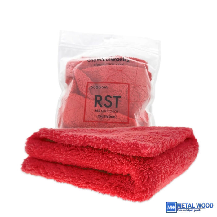 4251651804004 ChemicalWorkz Szegélymentes Prémium Törlőkendő 500GSM 40×40 Piros - Image 1