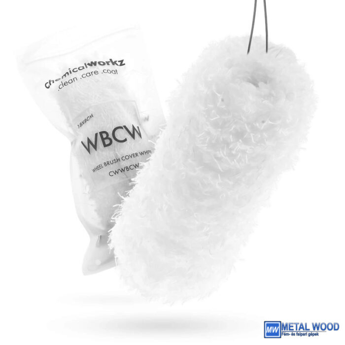 4251651804219 ChemicalWorkz Felnimosó Cserehuzat Wheel Brush Cover White - Image 1
