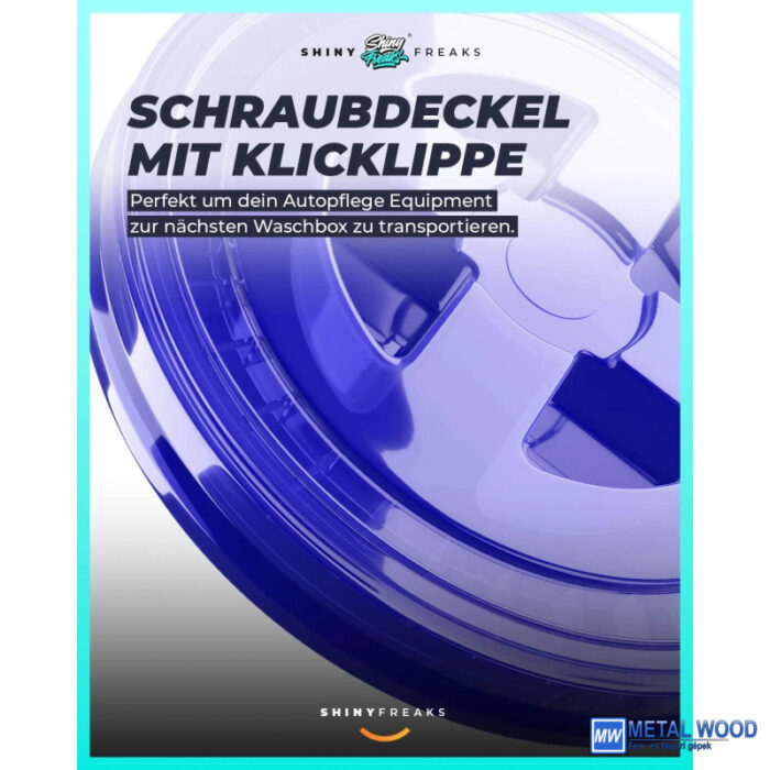 ChemicalWorkz Mosóvödör Fedéllel KÉK 19L Ultra Clear Buckets - Image 4