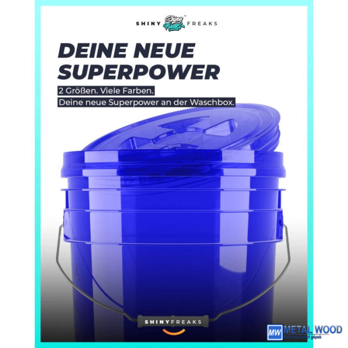 ChemicalWorkz Mosóvödör Fedéllel KÉK 19L Ultra Clear Buckets - Image 5