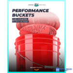 ChemicalWorkz Mosóvödör Fedéllel Piros 19L Ultra Clear Buckets - Image 2