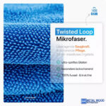 Chemicalworkz Kék Szárítókendő 60x40cm 1400GSM  Shark Twisted Towel - Image 3