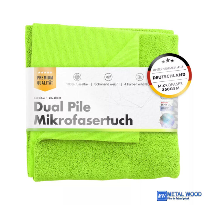 4251651844383 Chemicalworkz Univerzális kendő 350GSM Zöld 40×40cm Dual Pile Towel - Image 1