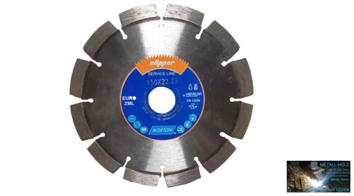 44010119 150mm Euro ZML EVO Norton Gyémánt vágókorong kézi gépre Norton (Akciós) 44010119 - Image 1
