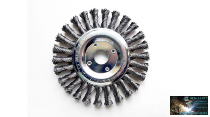 Ultra körk.150x12x22,2 0,5Less Sodrott Lessmann furatos körkefe acél huzalból Lessmann 45020077 - Image 1