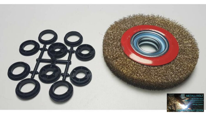 45020167 Rec.körk.D150x25xSET 0,3 FG Hullámos furatos körkefe acél huzalból Neo 45020167 - Image 1