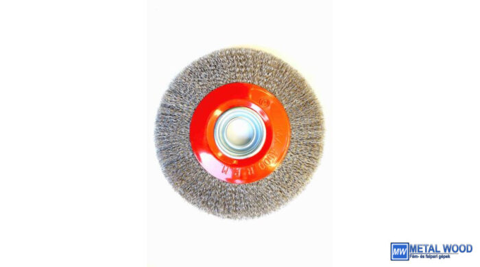 Rec.körk.D200x25x32 0,3INOX FG Inox huzalú furatos körkefe Neo 45020218 - Image 1