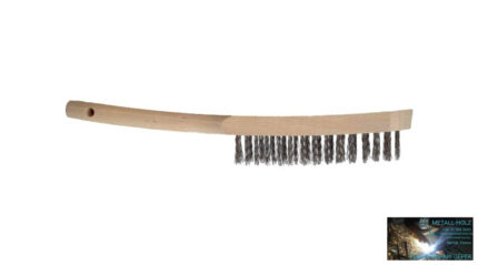 Drótkefe 2-soros inox 0,35 Les Inox huzalú kézikefe Lessmann 45090054