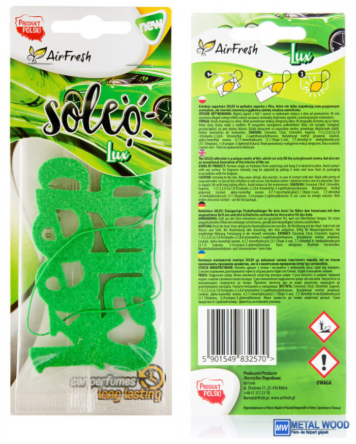 Airfresh SOLEO Lux Autóillatosító - Image 1