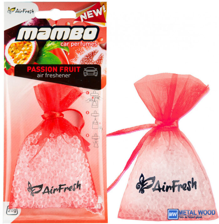 5901549832617 Airfresh MAMBO Passion fruit Autóillatosító - Image 1