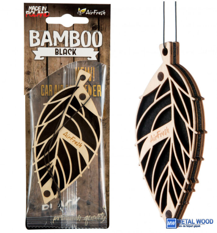Airfresh  BAMBOO Black Autóillatosító - Image 1