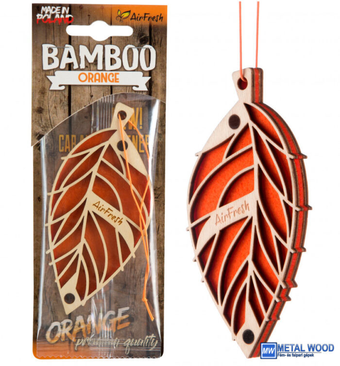 5901549832860 Airfresh BAMBOO Orange Autóillatosító - Image 1