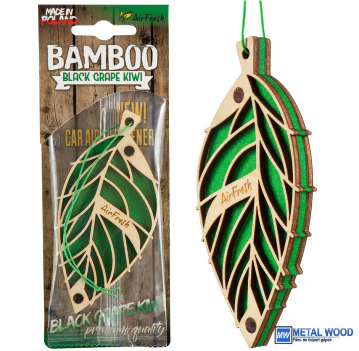 Airfresh  BAMBOO Black Grape & Kiwi Autóillatosító - Image 1