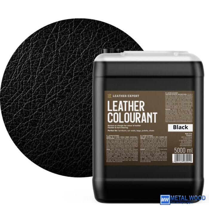 Leather Expert Bőrfesték bőrszínező 001 Fekete 5000ml - Image 2