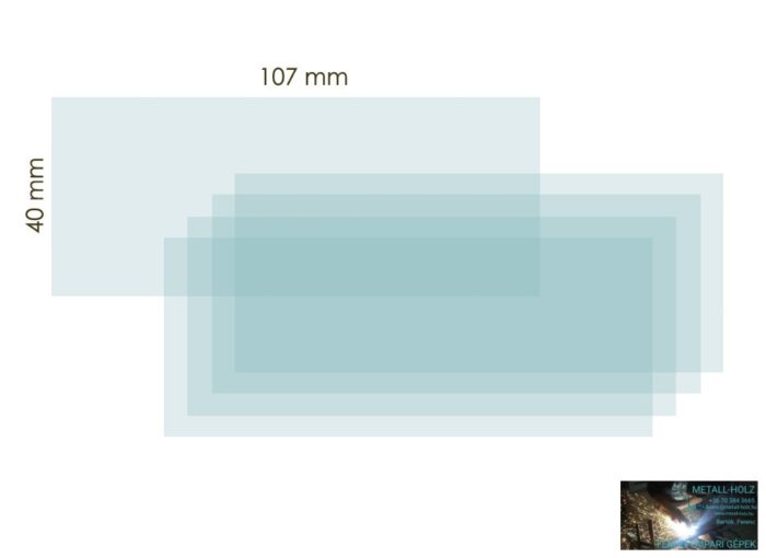 NORED EYE VÉDŐPLEXI BELSŐ BLACKBASEHEZ 40X107MM - Image 1