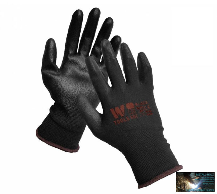 WKR-Kesztyű precíziós szerelő fekete - Image 1