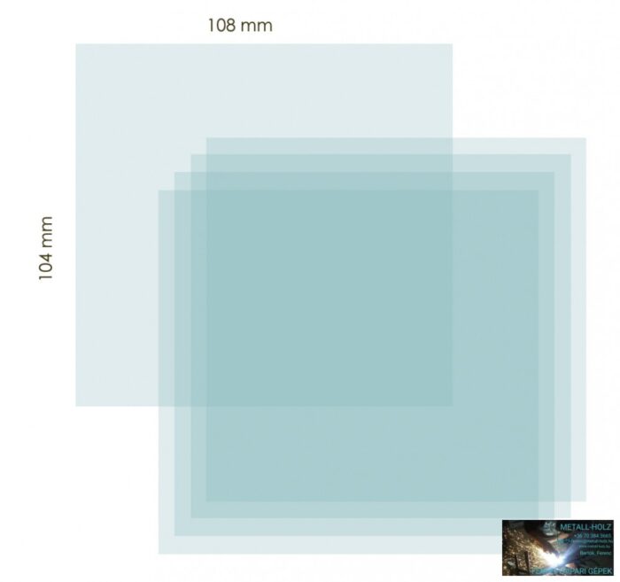 IWELD FALCON 5.5 BELSŐ VÉDŐPLEXI 108X104MM - Image 1